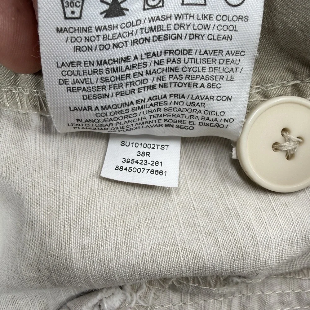 Jordan Cargo Shorts Beige Abstract Print Baggy Size 38R